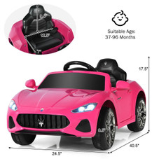 12V Kids' Maserati GranCabrio Licensed Ride-On Car with Remote Control product image