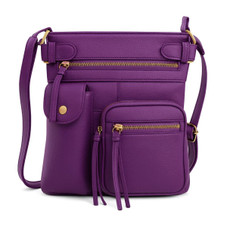 Super Soft Genuine Leather Crossbody Bag with Top Belt Accent product image Super Soft Genuine Leather Crossbody Bag with Top Belt Accent product image