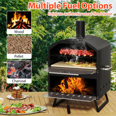 16" Outdoor Pizza Oven with Stone Peel and Grill Racks product image