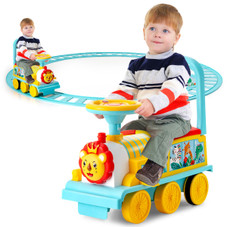 6V Electric Kids' Ride-On Motorized Train Toy with Tracks product image