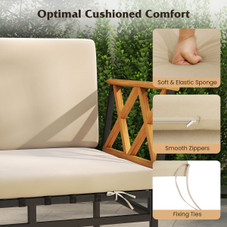  4-Piece Outdoor Sectional L-Shaped Sofa Set product image