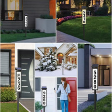 Solar Lighted House Address Sign product image