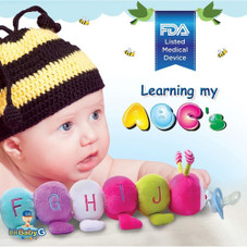 CuddlesMe™ Pacifier with Detachable Plush ABCs Learning Caterpillar product image