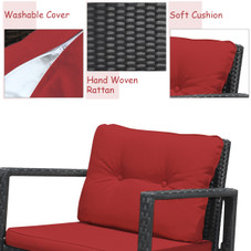 3-Piece Patio Rattan Rocking Chair Furniture Set product image 3-Piece Patio Rattan Rocking Chair Furniture Set product image