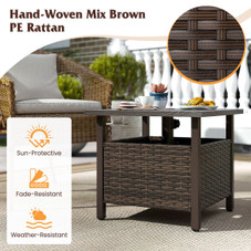 Outdoor Side Table with Umbrella Hole product image