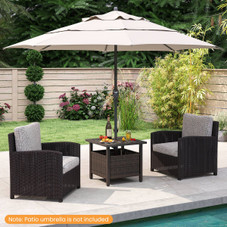 Outdoor Side Table with Umbrella Hole product image