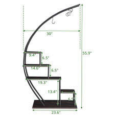 5-Layer Half Circle Plant Stand (2-Pack) product image