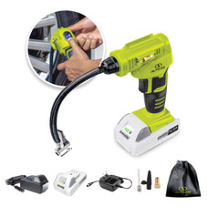 Auto Joe 24-Volt 2.0-Ah Pro Cordless Compressor + 12-Volt Car Adaptor product image