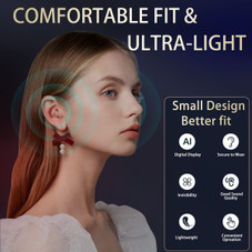 Hearing Aids,Digital Rechargeable OTC Hearing Aids for Seniors with Charging Case,Invisible Hearing Amplifier with Noise Reduction (Beige) product image