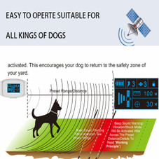 GPS Wireless Dog Fence,Boundary Containment System Safe Effective Beep Shock Dog Fence, Waterproof Training Collar Adjustable Control Range,White product image GPS Wireless Dog Fence,Boundary Containment System Safe Effective Beep Shock Dog Fence, Waterproof Training Collar Adjustable Control Range,White product image