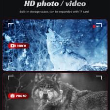 Night Vision Monocular,800M-10X Digital Zoom,2 Inhc HD Screen Infrared Binoculars with Compass 64GB TF Card for Photos and Videos product image