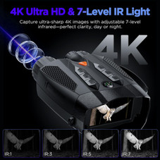 4K Infrared Digital Binoculars 800M Range Telescope Camera 10 X Digital Zoom Infrared Night Vision Goggles 3inch Screen for Saving Camping Photo product image
