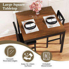 3-Piece Dining Table Set with Upholstered Seats  product image