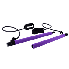 Portable Pilates Exercise Bar with Resistance Band Loops product image