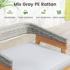 Patio Counter Height Bar Stools with Cushions (Set of 2) product image