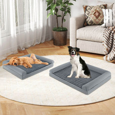 Dog Pet Bed with Orthopedic Egg Crate and Removable Cover product image