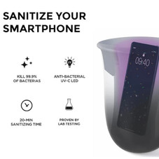 LEXON Oblio 10W Qi Certified Wireless Charger with Built-In UV-Sanitizer product image