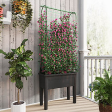 Raised Garden Bed Planter Box with Climbing Trellis product image