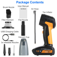 Cordless Car Vacuum Cleaner and Inflator product image
