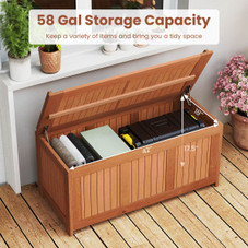 58-Gallon Wood Deck Box with Flip Top Lid product image
