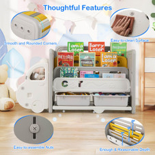 3-Tier Kids' Toy Storage and Bookshelf product image