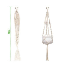 Cotton Rope Macrame Hanging Plant Holder for Pots (2-Pack) product image