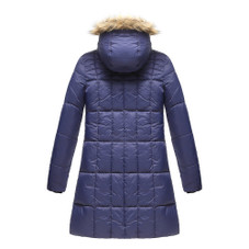 Haute Edition® Women's Mid-Length Puffer Parka Coat with Faux Fur-Lined Hood product image