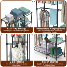 NewHome 4-Tier Heavy Duty Garment Rack product image
