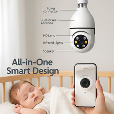 5G WiFi Bulb E27 Security Camera (with or without SD Card) product image 5G WiFi Bulb E27 Security Camera (with or without SD Card) product image