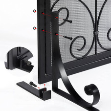 Amagabeli Fireplace Screen with Doors product image