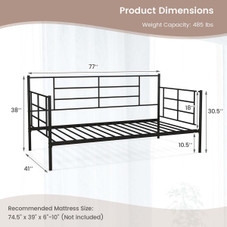  Heavy-Duty Metal Daybed (Twin Size) product image