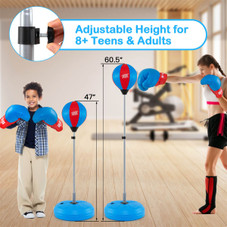 Boxing Punching Bag with Height Adjustable Stand and Boxing Gloves product image