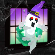3.6' Inflatable Ghost with LED Lights product image 3.6' Inflatable Ghost with LED Lights product image
