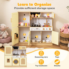 Wooden Kids Kitchen Playset with Realistic Sounds  product image