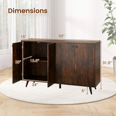 Mid Century 4-Door Buffet Sideboard product image