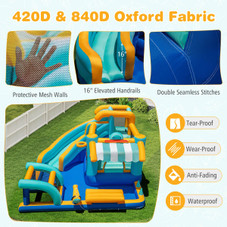 Inflatable Water Park with Climbing Wall  product image Inflatable Water Park with Climbing Wall  product image