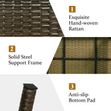 Folding Wicker Patio Coffee Table product image
