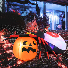 5 x 4.6FT Inflatable Spider with Pumpkin Halloween Decoration product image 5 x 4.6FT Inflatable Spider with Pumpkin Halloween Decoration product image