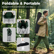 Double Duo Camping Chair with Mesh Cup Holders and Carry Bag product image