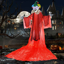 13.1 foot Halloween Hanging Clown with Wings and Adjustable Arms product image