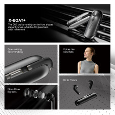 X-BOAT+ BT5.3 ENC Noise Cancelling Wireless Earbuds product image