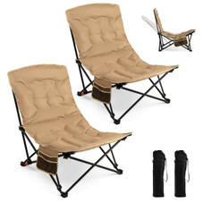 Portable Folding Camping Chair with Carrying Bag (1- or 2-Pack) product image