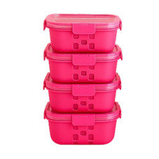 Glass Container Set with Silicone Sleeve product image