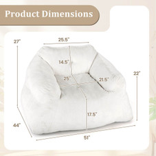 Bean Bag Chair with Ultra-Soft Velvet Cover product image