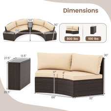 5-Piece Patio Furniture Set with Side Tables  product image