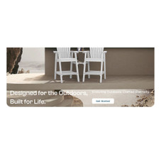 Tall Patio Chairs with Connecting Table (Set of 2) product image