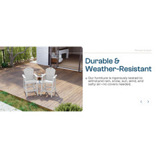 Tall Patio Chairs with Connecting Table (Set of 2) product image