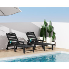 Aokia Patio Chaise Lounge Chairs (Set of 2) product image