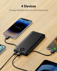 10000mAh Power Bank with Built-in Cables and AC Wall Plug product image 10000mAh Power Bank with Built-in Cables and AC Wall Plug product image