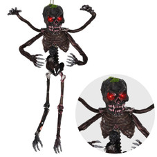 6-foot Animated Hanging Zombie Decoration with Light-up Eyes product image